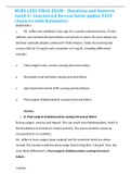 NURS 6550 FINAL EXAM &ndash; Questions and Answers rated A&plus; Guaranteed Success latest update 2023 &lpar;Answers with Rationales&rpar;