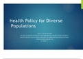 NUR 550 Topic 8 Assignment Benchmark - Diverse Population Health Policy Analysis 2023