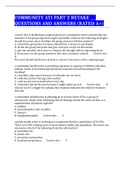 COMMUNITY ATI PART 2 RETAKE &lowbar;&lowbar;&lowbar; QUESTIONS AND ANSWERS &lpar;RATED A&plus;&rpar;