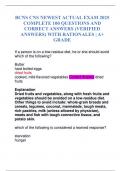 BCNS CNS NEWEST ACTUAL EXAM 2025 COMPLETE 100 QUESTIONS AND CORRECT ANSWERS &lpar;VERIFIED ANSWERS&rpar; WITH RATIONALES &vert; A&plus; GRADE