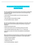 Preoperative Nursing-NCLEX questions practice Exam 