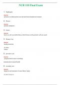 NUR 110 &lpar; LATEST 2024 &sol; 2025 &rpar; FINAL EXAM &vert; GRADED A&plus; &vert;  PASSED &vert; NEW FULL EXAM ACTUAL