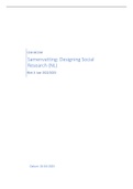 Complete samenvatting Designing Social Research (2023), inclusief uitwerking van alle hoofdstukken van het boek Bestuurskunding onderzoek, colleges en aantekeningen