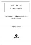Test Bank for Algebra and Trigonometry&comma; 11th Edition by Michael Sullivan &lpar;All Chapters included&rpar;