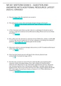 NR 601 MIDTERM EXAM 2 – QUESTION AND ANSWERS WITH ADDITIONAL RESOURCE
