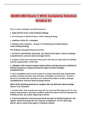 BUSN 489 Exam 1 With Complete Solution Graded A&plus;