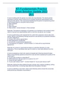 ATI Fundamentals Practice Exam Solution Update 2023  &lpar;A&plus;&rpar;