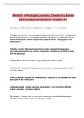 Module 6 Portage Learning Chemistry Exam With Complete Solution Graded A&plus;