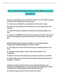 Leadership & Management HESI PACKAGED EXAMS 