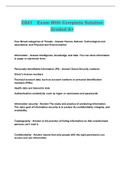 C841 Bundled Exams With Complete Solution Graded A 