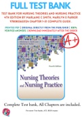 Test Bank For Nursing Theories and Nursing Practice 4th Edition By Marlaine C Smith, Marilyn E Parker 9780803633124 Chapter 1-31 Complete Guide .