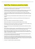 NLN Pax Science practice tests