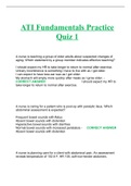ATI Fundamentals Practice Quiz 1