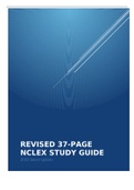 Revised 37-page NCLEX Study Guide
