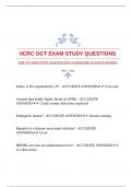 IICRC OCT EXAM STUDY QUESTIONS WITH GUARANTEED ACCURATE ANSWERS