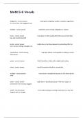 MnM 5-6 Vocab Complete Exam Guide Questions And Answers Verified&period;