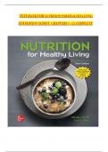 TEST BANK FOR NUTRITION FOR HEALTHY LIVING  6TH EDITION SCHIFF CHAPTERS 1 - 13&comma; COMPLETE