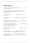 MNM Chapter 7 Exam With 100&percnt; Verified Answers&period;