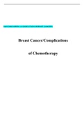 NUR 2065 WEEK 12 CASE STUDY BREAST CANCER.       Breast Cancer/Complications of Chemotherapy