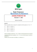 BNU1501 _ Answers for Assignment 04 _ Semester 1-2023