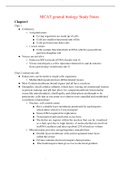 MCAT general biology Study Notes