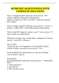 BCIDP HIV&vert; 60 QUESTIONS&vert; WITH COMPLETE SOLUTIONS