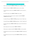 CPR EXAM questions with correct answers