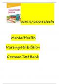 Test Bank - Mental Health Nursing&comma; 6th Edition &lpar;Gorman&comma; 2023&rpar;&comma; Chapter 1-22 &vert; All Chapters &vert; 9781719645607