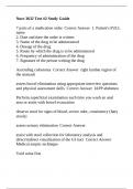 NURS 3632 University Of Texas - Arlington -Nurs 3632 Test &num;2 Study Guide