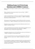 MedSurg   Bundled Exam Questions and CORRECT Answers