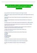 AXIS NETWORK VIDEO CERTIFICATION EXAM PRACTICE&vert;QUESTIONS WITH CORRECT ANSWERS