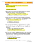 HESI MED SURG &sol; HESI MED-SURG Exam &lpar;2023&sol;2024&rpar; updated NUR 1234 HESI MED SURG REVIEW &vert;NUR1234 HESI MED SURG REVIEW