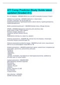 ATI Comp Predictor-Study Guide latest updated &lpar;Graded A&plus;&rpar;&period;