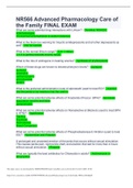 NR 566 Final Exam &sol; NR566 Final Exam &lpar;Latest  2022&sol;2023&rpar;&colon; Advanced Pharmacology for Care of the Family  - Chamberlain