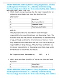 2023&excl;&excl;&excl; NURSING 108 Chapter 01&colon; Drug Regulation&comma; Actions&comma; and Responses Workman & LA Charity&colon; Understanding Pharmacology&colon; Essentials for Medication Safety&comma; 2nd Edition 