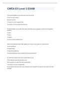CWEA E&sol;I Level 3 EXAM 2023 WITH 100&percnt; CORRECT ANSWERS