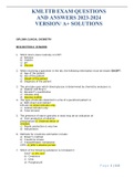 KMLTTB EXAM QUESTIONS ANDANSWERS 2023-2024 VERSION&sol; A&plus;SOLUTIONS