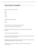 CSU CON 101 EXAM 1 WITH 100&percnt; CORRECT ANSWERS