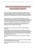 State Farm Independent Auto Exam With Complete Solution