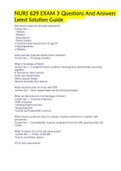NURS 629 EXAM 3 Questions And Answers Latest Solution Guide&period;