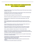 PSC 100 - FINAL EXAM STUDY GUIDE&vert;QUESTIONS WITH CORRECT ANSWERS