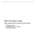 HIEU 201 Chapter 13 quiz / HIEU201 Chapter 13 quiz (Latest), HIEU 201-HISTORY OF WESTERN CIVILIZATION, Liberty university. 