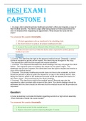 HESI exam 1 capstone 1