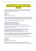 WGU COURSE C840 - DIGITAL FORENSICS IN CYBERSECURITY EXAM 2 WITH 100&percnt; CORRECT ANSWERS