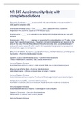 NR 507 Autoimmunity Quiz with complete solutions &vert; Latest 2023&sol;2024