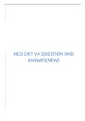 HESI EXIT V4 160 Questions and AnswerS
