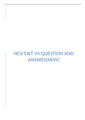 HESI EXIT V4 160 Questions and AnswerS