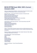 BICSI RTPM Exam With 100&percnt; Correct Answers 2023