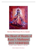 The Heart of Hearts of Rumi’s Mathnawi 2023 VERIFIED 