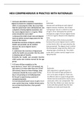HESI COMPREHENSIVE B PRACTICE WITH RATIONALES